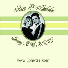 Wedding Lip Notes Customized Label